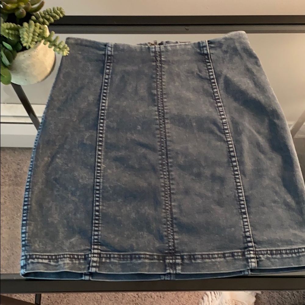 Free people denim skirt